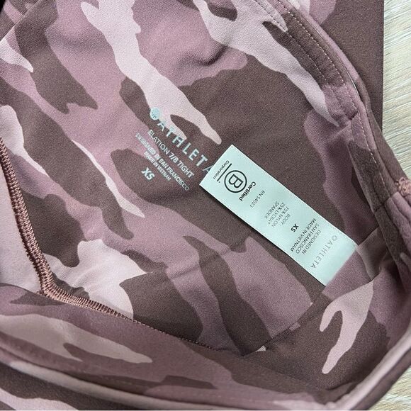 Athleta elation 7/8‎ tight flora camo print womens xs - Picture 6 of 6